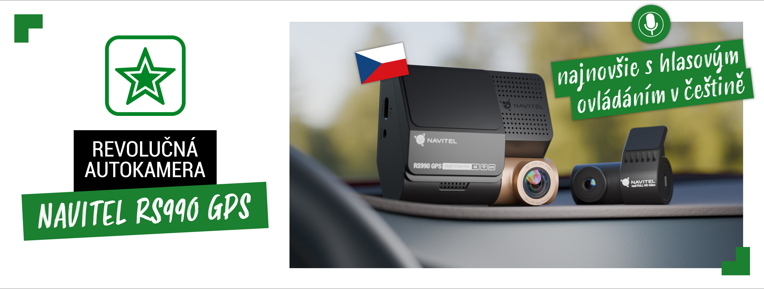 Kamera NAVITEL RS990 GPS novo s hlasovým ovládaním v slovenčine Kamera NAVITEL RS990 GPS novo s hlasovým ovládaním v slovenčine