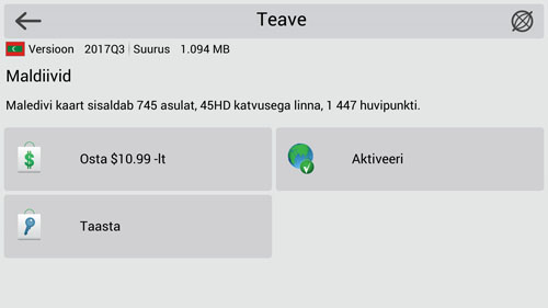 Activation of additional maps 01
