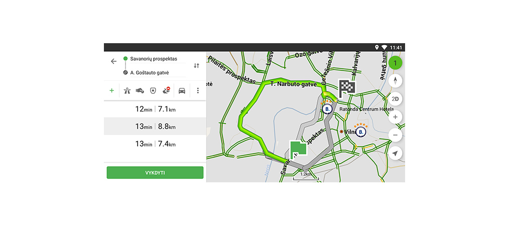 Navitel Navigator. Danija, Suomija, Islandija, Norvegija, Švedija