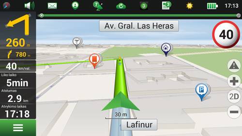 Navitel Navigator. Argentīna