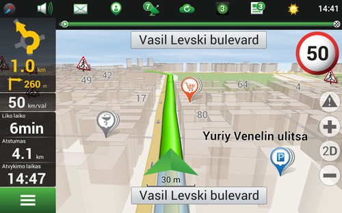 Navitel Navigator. Albanija, Bosnija ir Hercegovina, Kroatija, Siaures Makedonija, Juodkalnija, Serbija, Slovėnija
