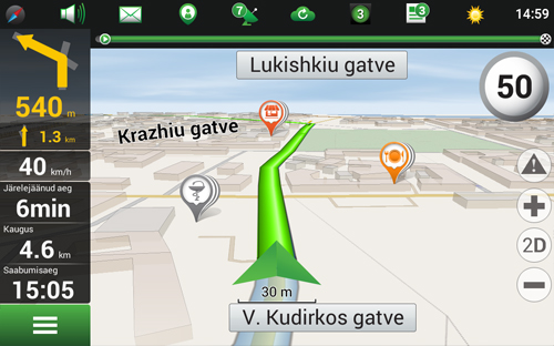 Navitel Navigator. Leedu, Läti, Eesti