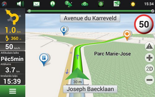 Navitel Navigator. Beļģija, Nīderlande, Luksemburga