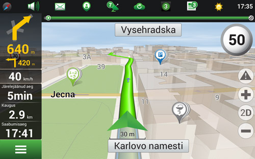 Navitel Navigator. Tšehhi Vabariik, Slovakkia