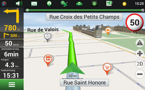 Navitel Navigator. Prantsusmaa, Monaco