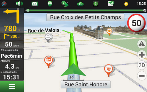 Navitel Navigator. Francijā, Monako