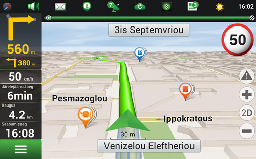 Navitel Navigator. Kreeka