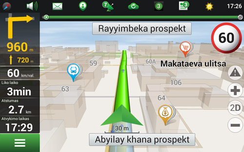 Navitel Navigator. Kazachstanas