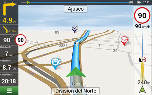 Navitel Navigator. Mexiko