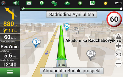 Navitel Navigator. Tadžikistāna