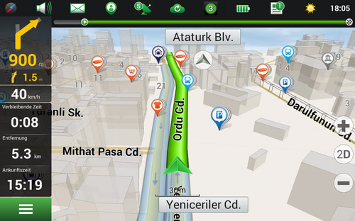 Navitel Navigator. Türkei